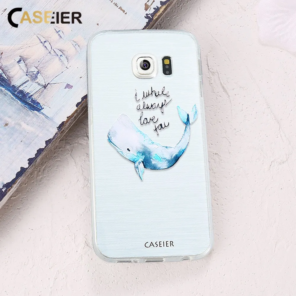 Caseier 3D тиснение мягкий чехол для телефона Samsung Galaxy Note 8 силиконовые Чехол S6 S7 Edge S8