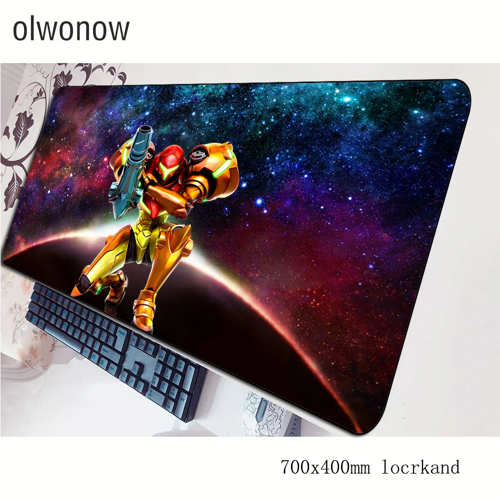 Красивый коврик для мыши metroid 70x40 см игровой большой профессиональный клавиатуры