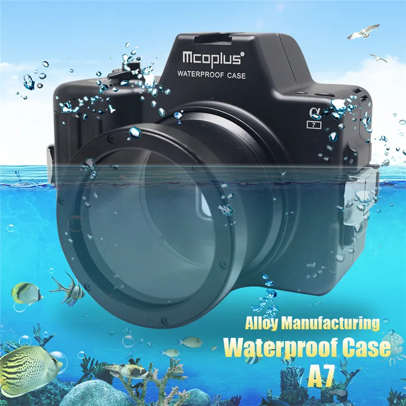 Mcoplus водонепроницаемый чехол для камеры Sony A7 100 M/325ft сплав производство подводная