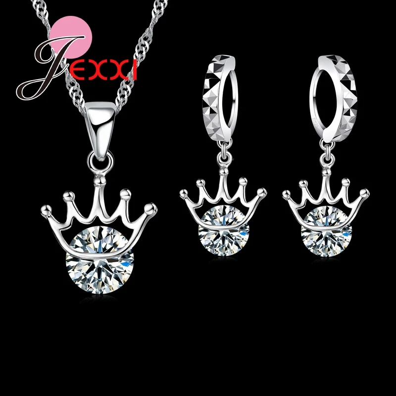 Женский комплект из колье и серёг серебра 925 пробы|earrings necklace jewelry set|jewelry setsearrings for |