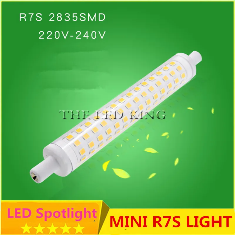 Новый светодиодный светильник R7S 12 Вт 15 SMD 2835 78 мм 118 лампа AC90 260V заменить