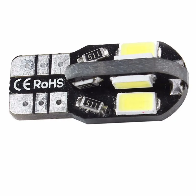 200 шт. Hige качество Canbus Error Free T10 T15 W5W 194 SMD светодиодные лампы 5630 5730 t10 8 SMD 8smd 400 люмен белый 12 V