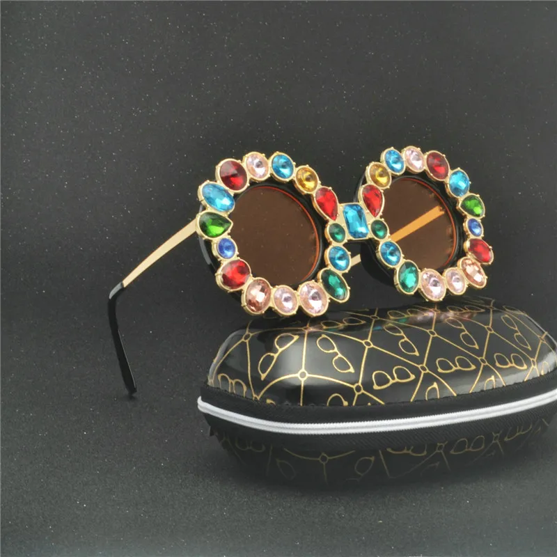 Женские и мужские винтажные солнцезащитные очки MINCL большие круглые с круглой