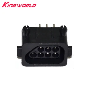 Высококачественные запасные части 180 градусов 7-контактный разъем гнездо для Nitendo для консоли NES