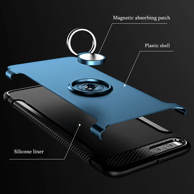 Автомобильный чехол для телефона Xiaomi Mi 6 мягкий силиконовый s Тонкий Жесткий ПК с