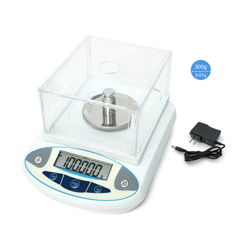 300g 0 01g ЖК дисплей лаборатории аналитические весы AC100 240V цифровые высокоточные
