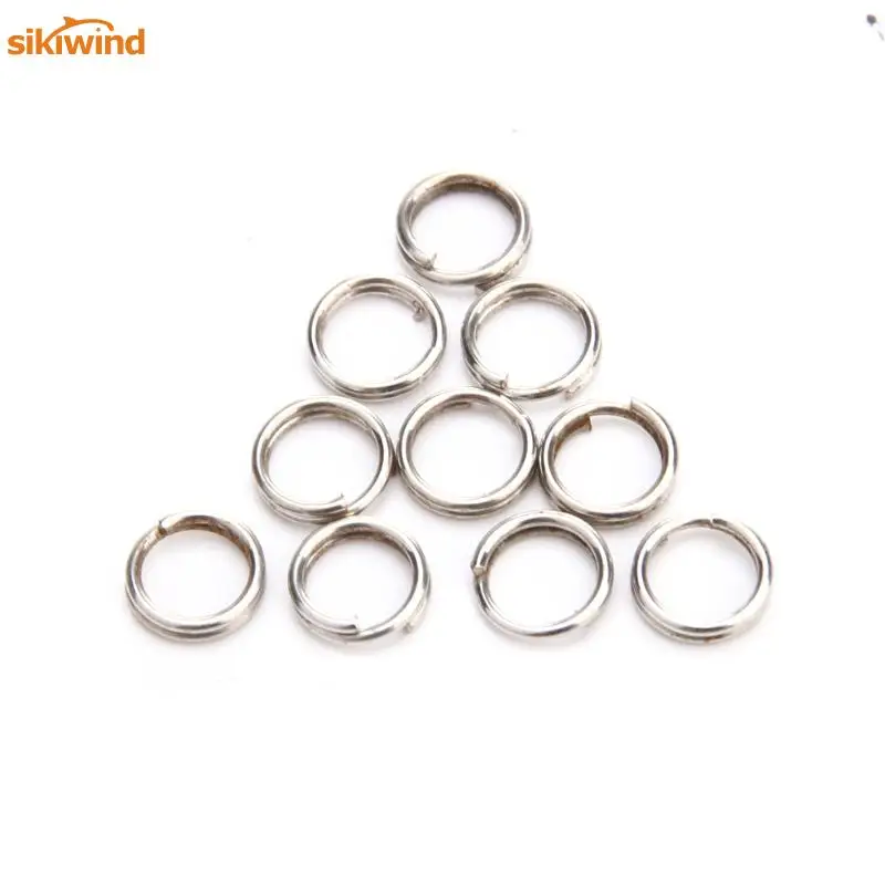 100 шт. рыболовные сплит кольца из нержавеющей стали аксессуары рыба зимнее