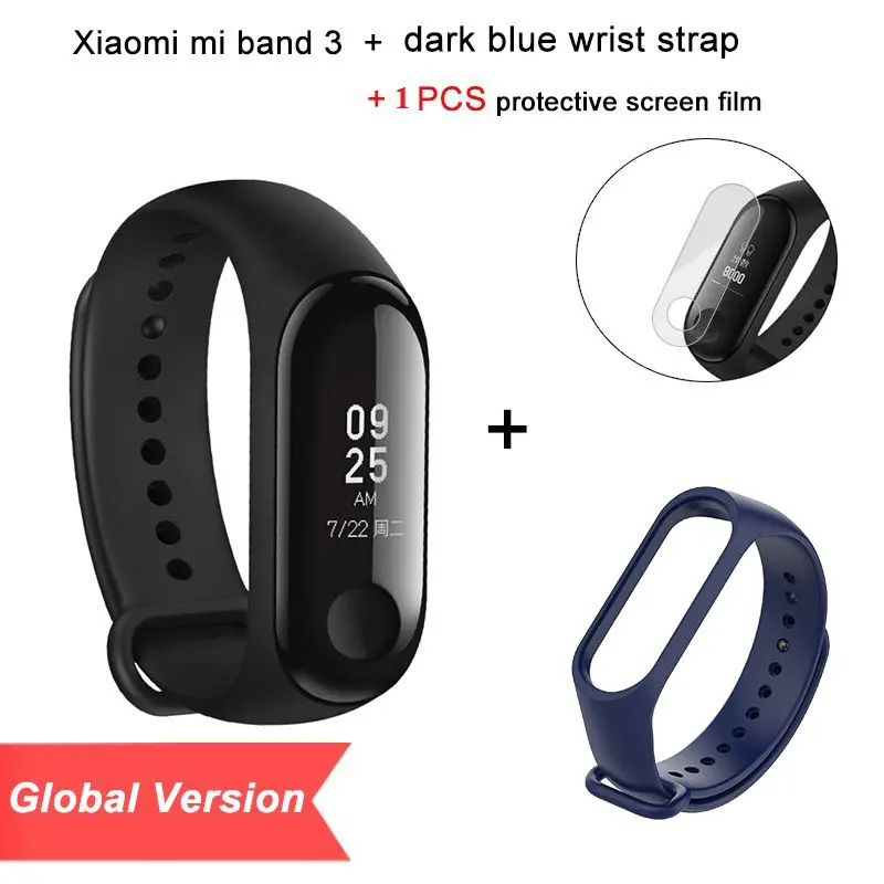 Фитнес браслет Xiaomi Mi Band 3 фирменный трекер сердечного ритма дисплей OLED 0 78 дюйма