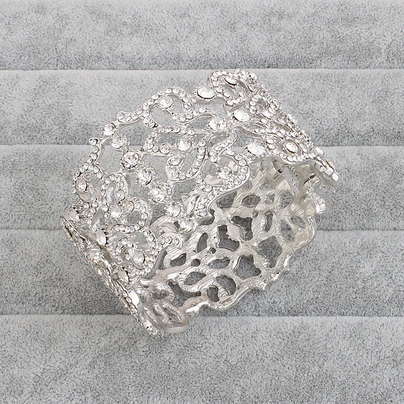 Свадебный браслет SLBRIDAL со стразами с кристаллами свадебный Женские Ювелирные