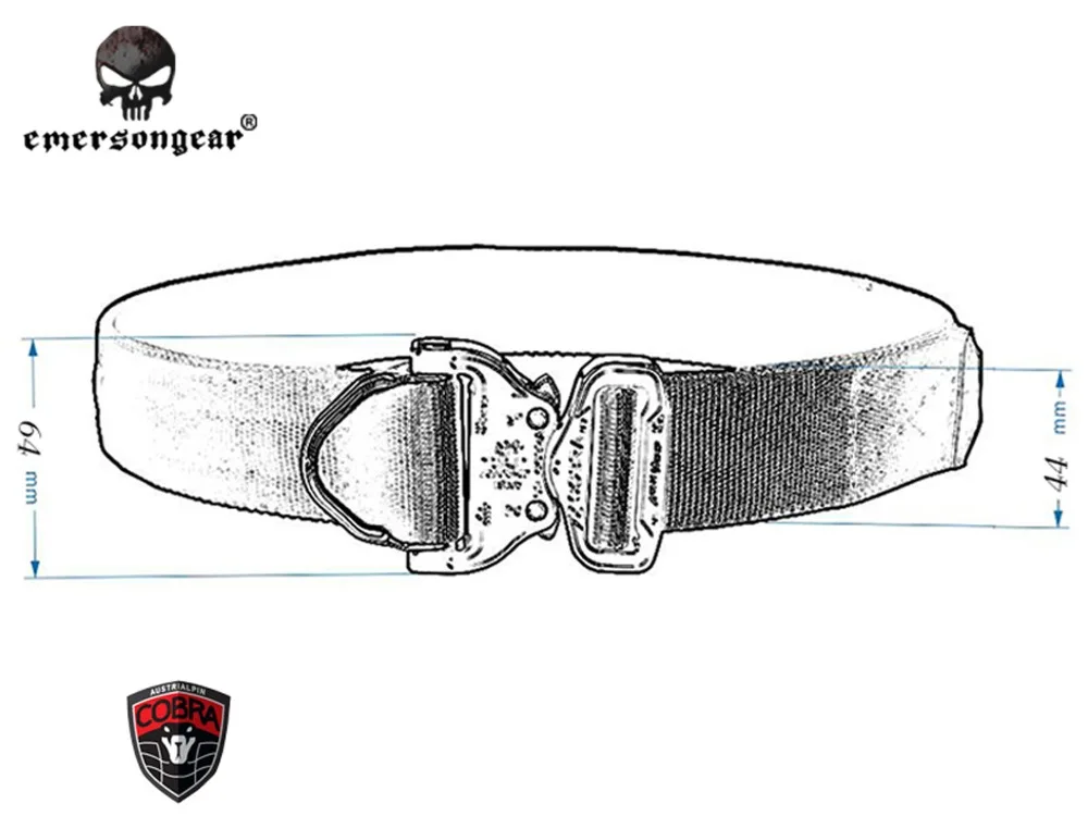 EmersonGear тактический ремень с D образным кольцом для стрельбы крючком и петлей 1 75