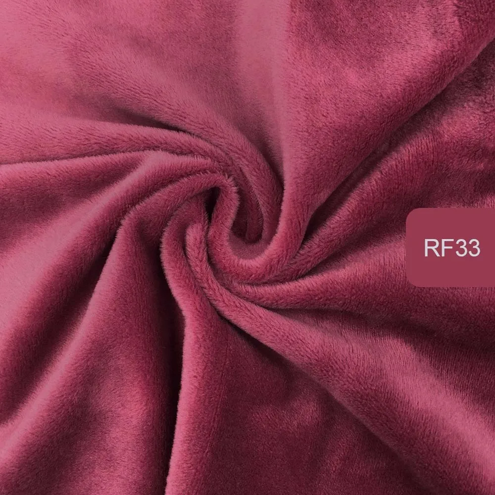 rf33 Zyfmptex 1 шт. Minky ткани для шитья ручной работы Домашний текстиль ткань для игрушек плюшевая ткань пэчворк сплошной цвет стиль 45*50 см - Цвет: rf33
