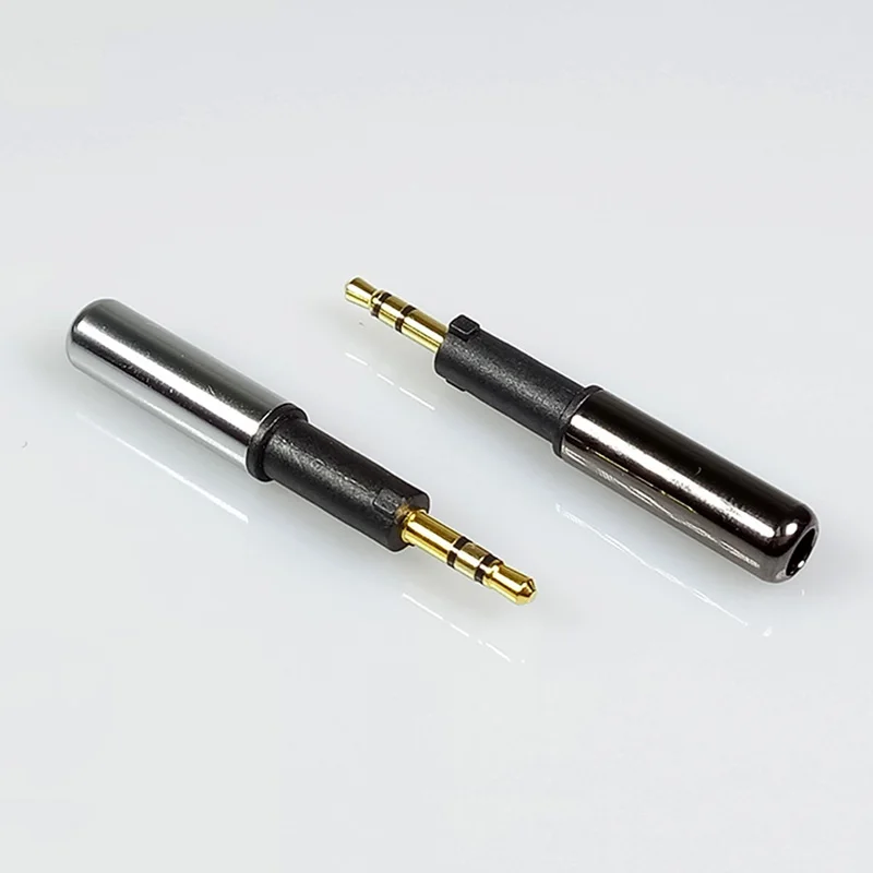 10 шт./лот 3-полюсный аудиоразъем 2 5 мм стерео разъем позолоченный 3-контактный