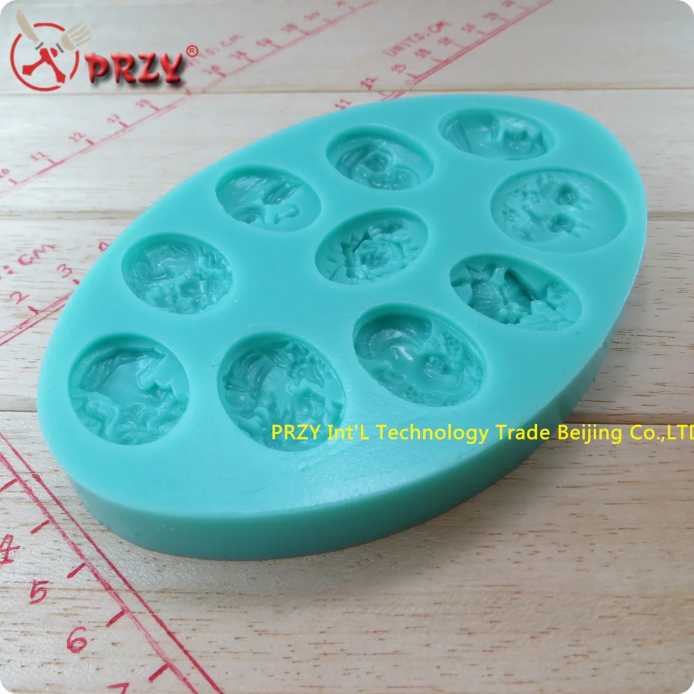 PRZY 10 видов искусственной формы для лица силиконовая форма шоколада украшения