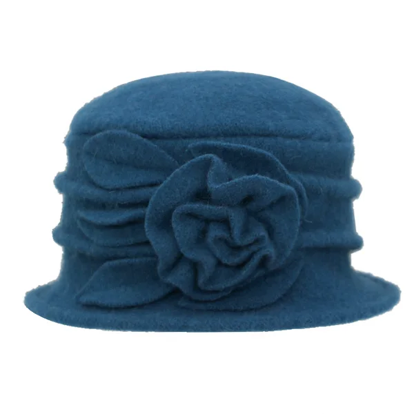 blue YOUBOME, новинка, шерсть, для женщин, Fedoras Dome, Осень-зима, шапки для женщин, Цветочные, теплые, гибкие, одноцветные, мягкие, для девушек, модные, женские, Fedoras - Цвет: blue