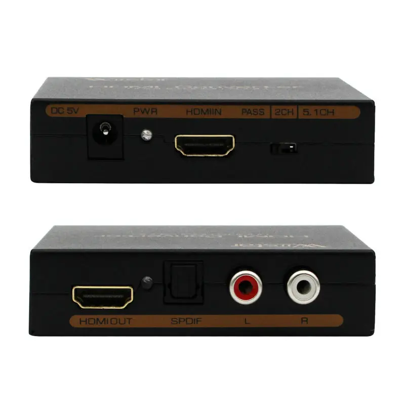HDMI к HDMI Оптический SPDIF поддержка 5,1 + RCA LR аудио видео экстрактор конвертер сплиттер адаптер (art.: 792c34b7e) - 792c34b7e