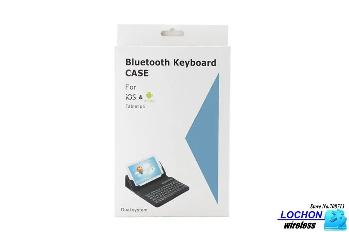 Универсальная Съемная Беспроводная Bluetooth клавиатура+ PU кожаный чехол подставка для 7 8 дюймов планшетный ПК с сенсорной ручкой