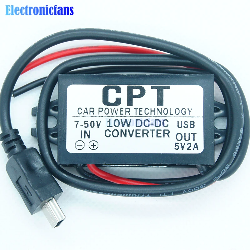 USB Φ 7 50V to 5V 2A 10W понижающий модуль преобразователя или Адаптер выходной мощности