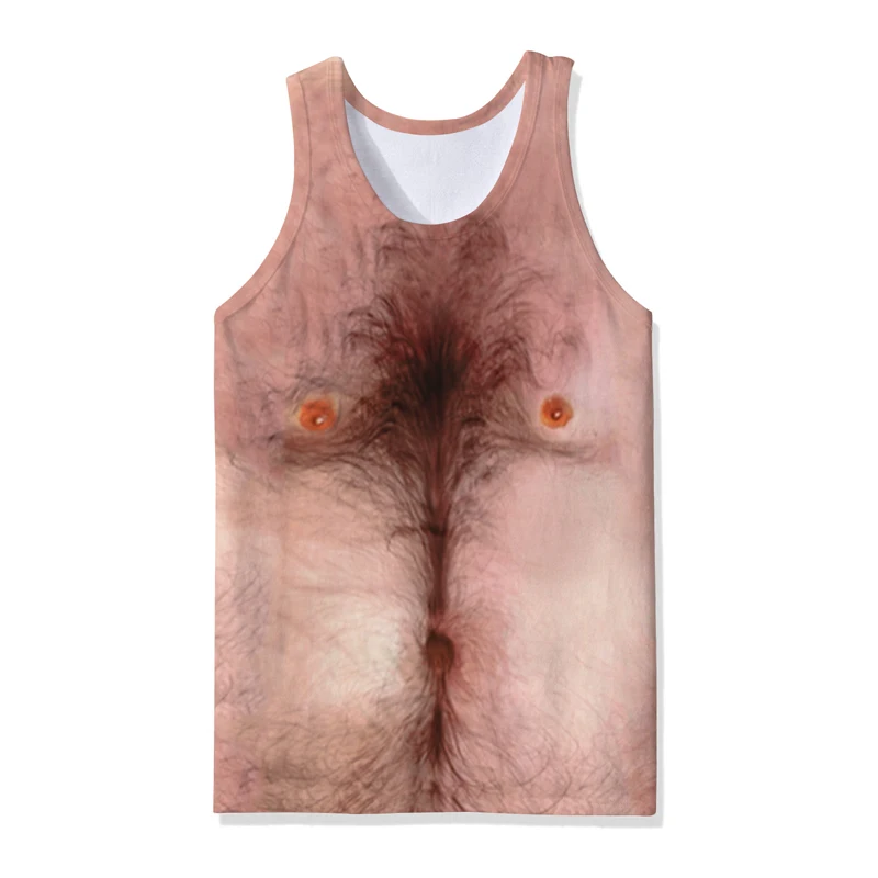 Модная хип хоп 3d майка для мужчин без рукавов спортивная с забавным принтом