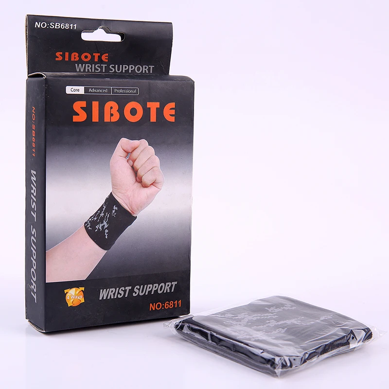 

1PCS Black striped breathable wristband spandex sports hand wrist support pads protector #ST6811