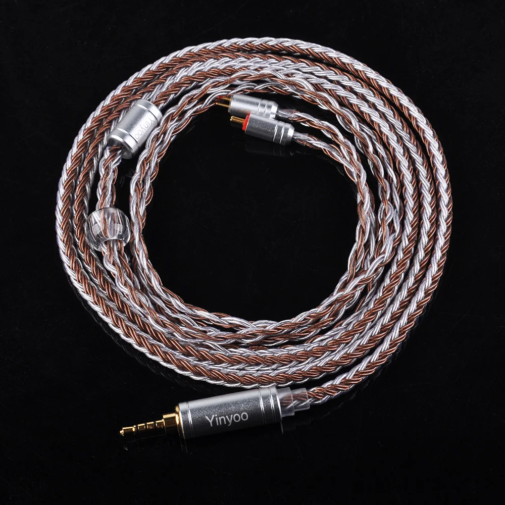 DIY 0,78 мм 2 контактный обновления кабель для Уэстон TFZ 1964 W4r Um3x для KZ ZS10 AS10 HQ12 наушники Серебряная пластина с микрофоном для IOS и Android