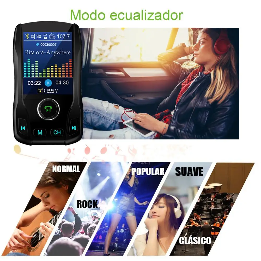 Nulaxy Bluetooth fm-передатчик Автомобильный mp3 плеер беспроводной автомобильный комплект громкой связи Поддержка USB Flash TF AUX ВКЛ/ВЫКЛ