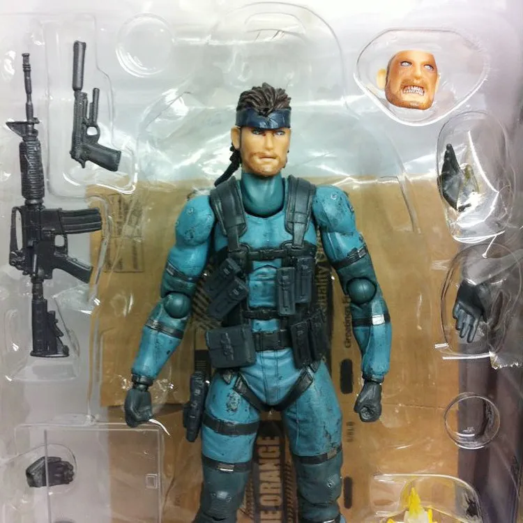 ПВХ Аниме игры MGS2 Figma 243 твердая змея экшн-фигурка металлическая Шестерня Твердые сыновья свободы подвижная Сборная модель игрушки для мальчиков подарок