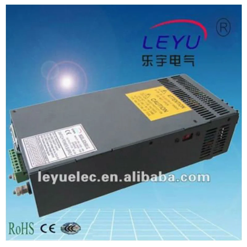 Импульсный источник питания LEYU с функцией PFC, импульсный источник питания, мощность 600 Вт, 12 В, 24 В, 48 В
