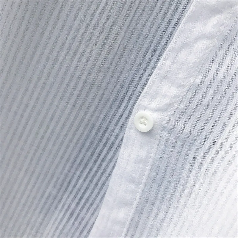 Cotton Women Beach White Long Blouse 2019 Spring Women Long Sleeve Shirts Blouse High quality loose Office Long Blouse Tops