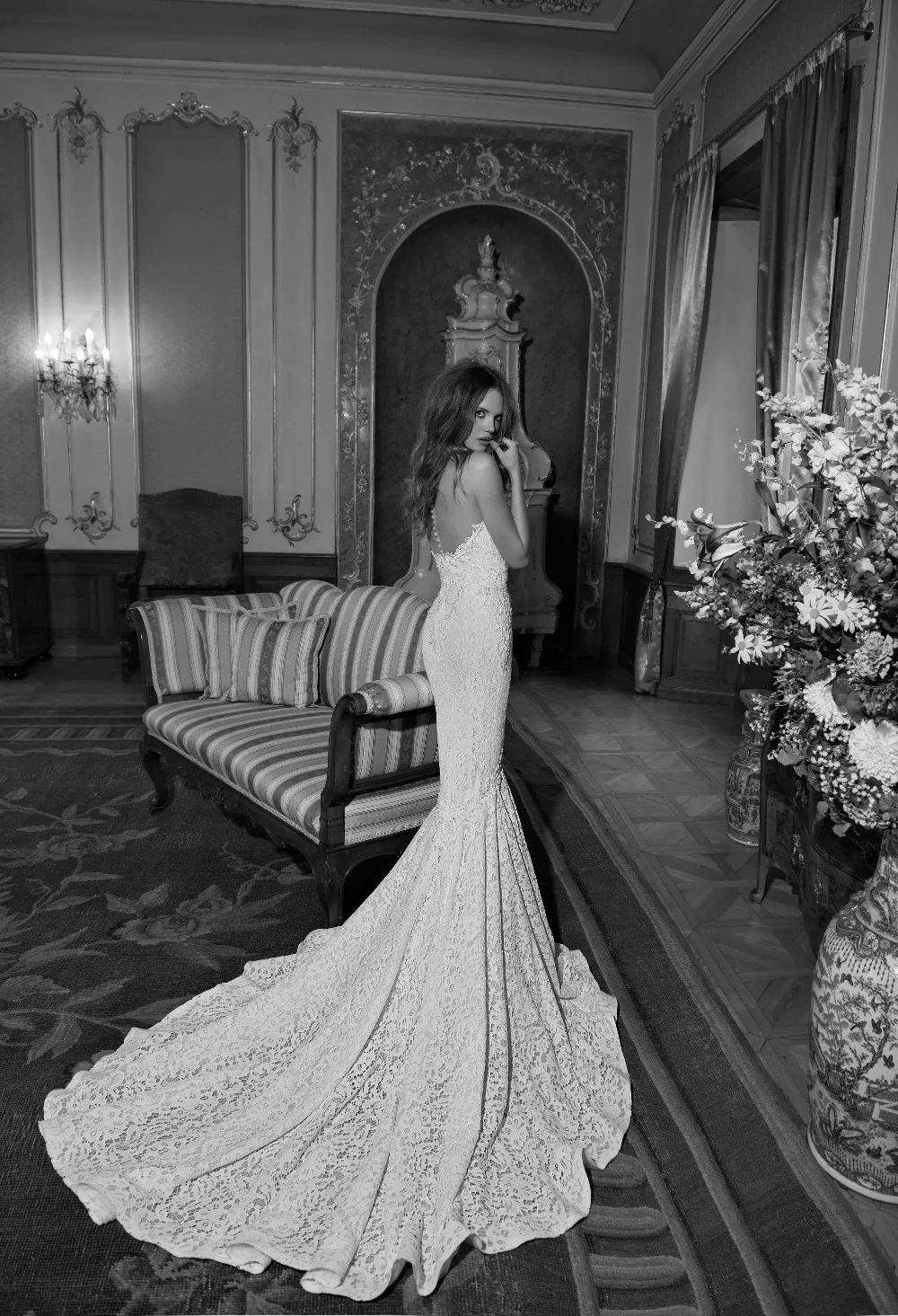 Sexy Mermaid Wedding Dress Off The Shoulder Bridal Gowns Lace Sweetheart Sweep Train Backless vestido de noiva robe soiree | Свадьбы и