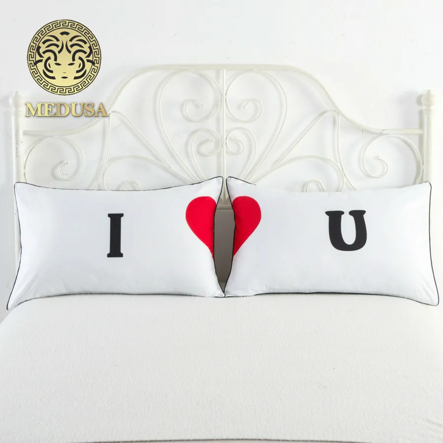 Kiss me good night wake с улыбкой годовщина свадьбы наволочки подарок для любителей пары