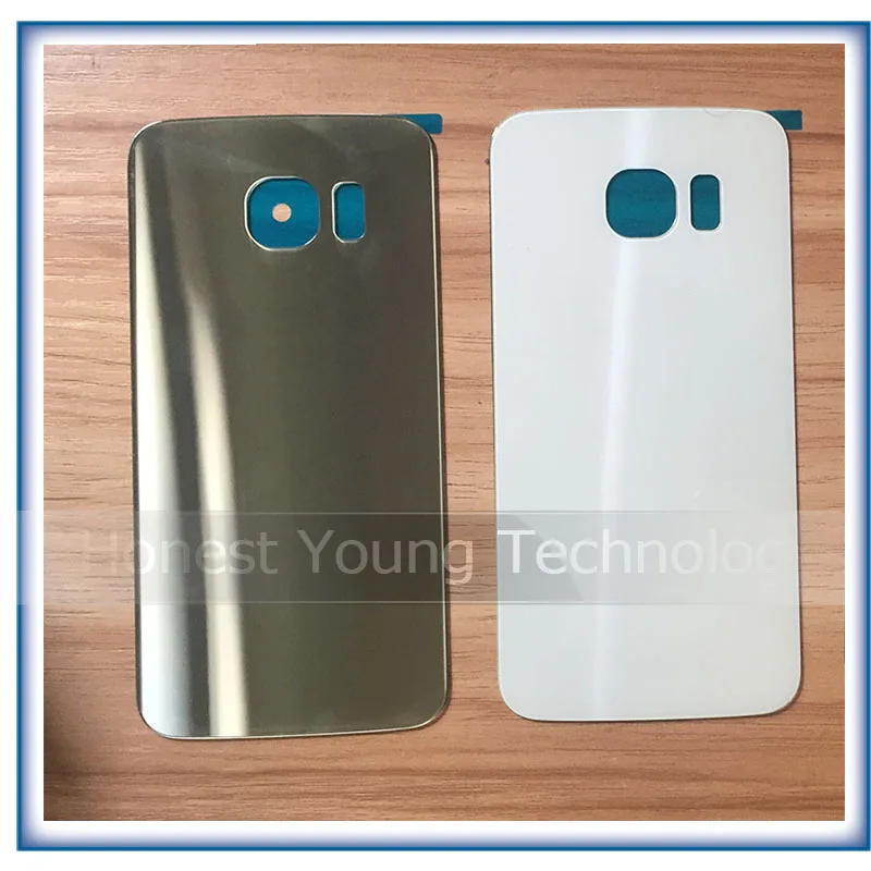 Чехол для Samsung Galaxy S6 edge Plus G928f plus Задняя стеклянная крышка с логотипом и стикером