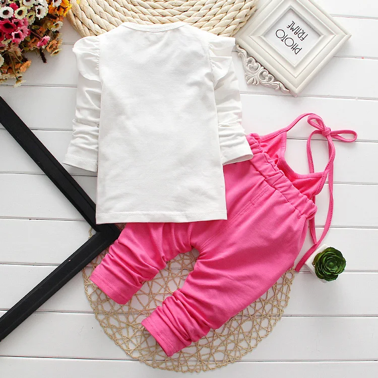 Одежда для маленьких девочек Лидер продаж брендовая хлопковая футболка с