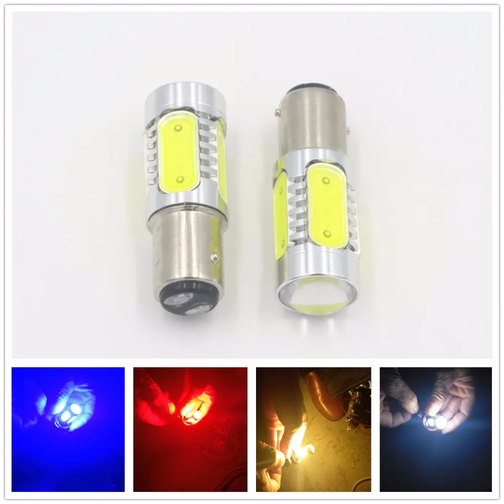 Голубой залив почвы 2X 1157 BAY15D P21/5W 7 5 W хвост/тормоз/Стоп светодиодсветильник лампа