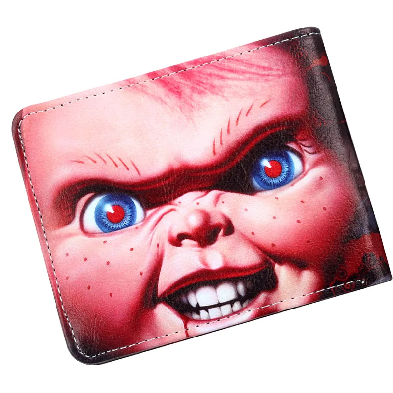 Бумажник с принтом из фильма ужасы кошелек отделением для кредитных карт чехол