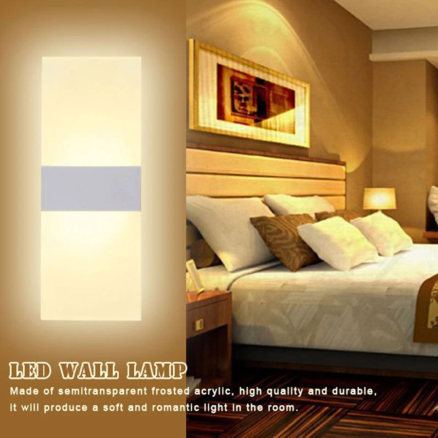 

Modern Led Acrylic Wall Lamp Wall Mounted Sconce Lights lamp Home Decorative Living Room Bedroom Corridor Wall Lights Fixtures