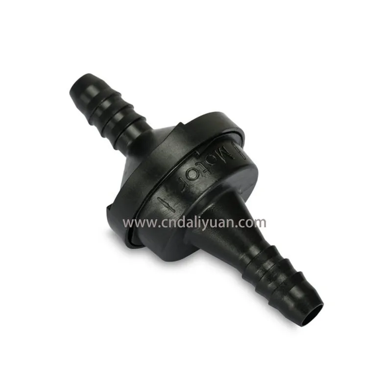 Пластиковый односторонний клапан ID6 черного цвета обратный воздушный насос