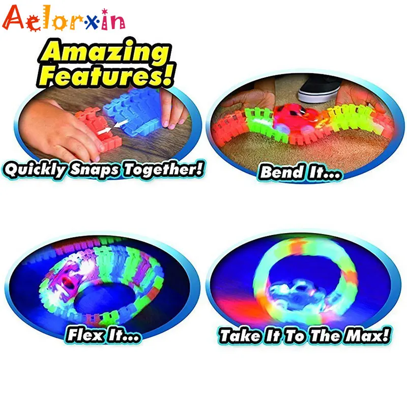 Игрушечный трек горки Aelorxin 60 560 шт. для самостоятельной сборки гоночный