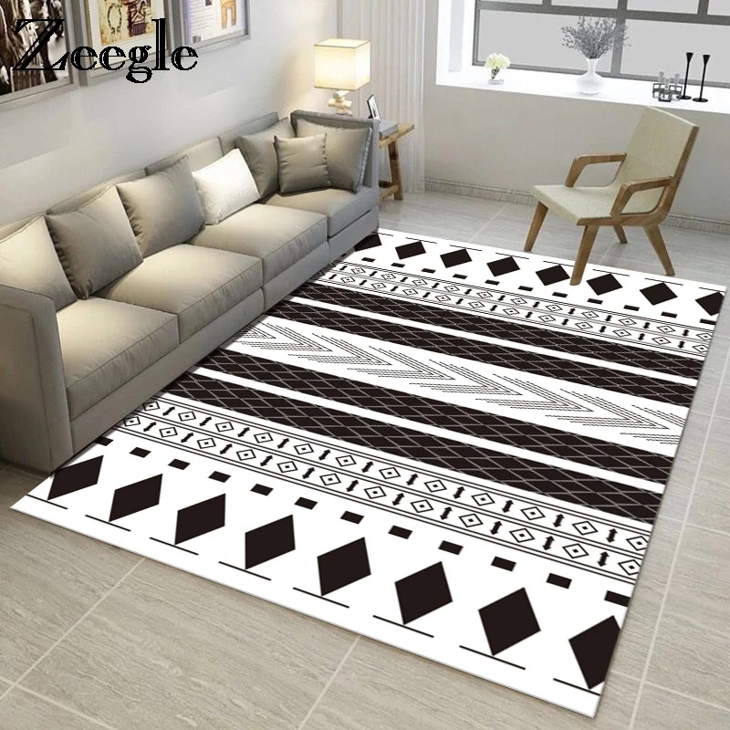 Zeegle Home Decor коврик геометрический ковры для Гостиная Нескользящие диван стол