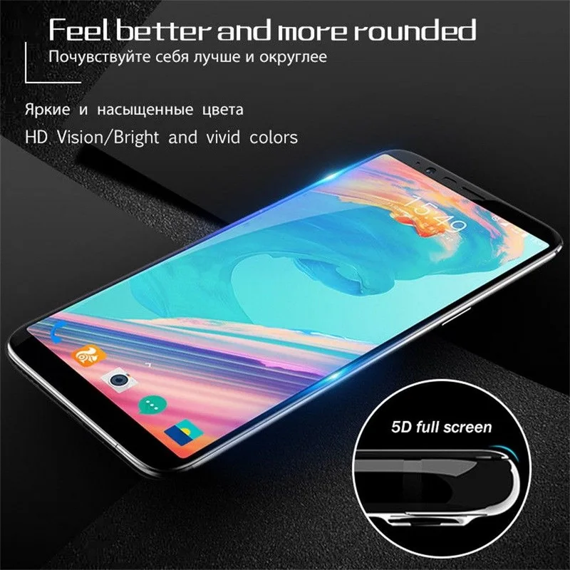 NOWAL 6D Защитная пленка для экрана Flim чехол OnePlus 5 T 6 9 H передняя крышка из