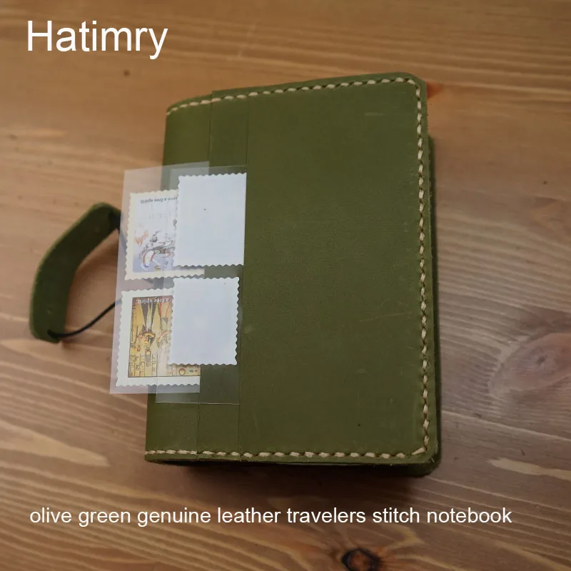Записная книжка Hatimry из натуральной кожи для загранпаспорта записная