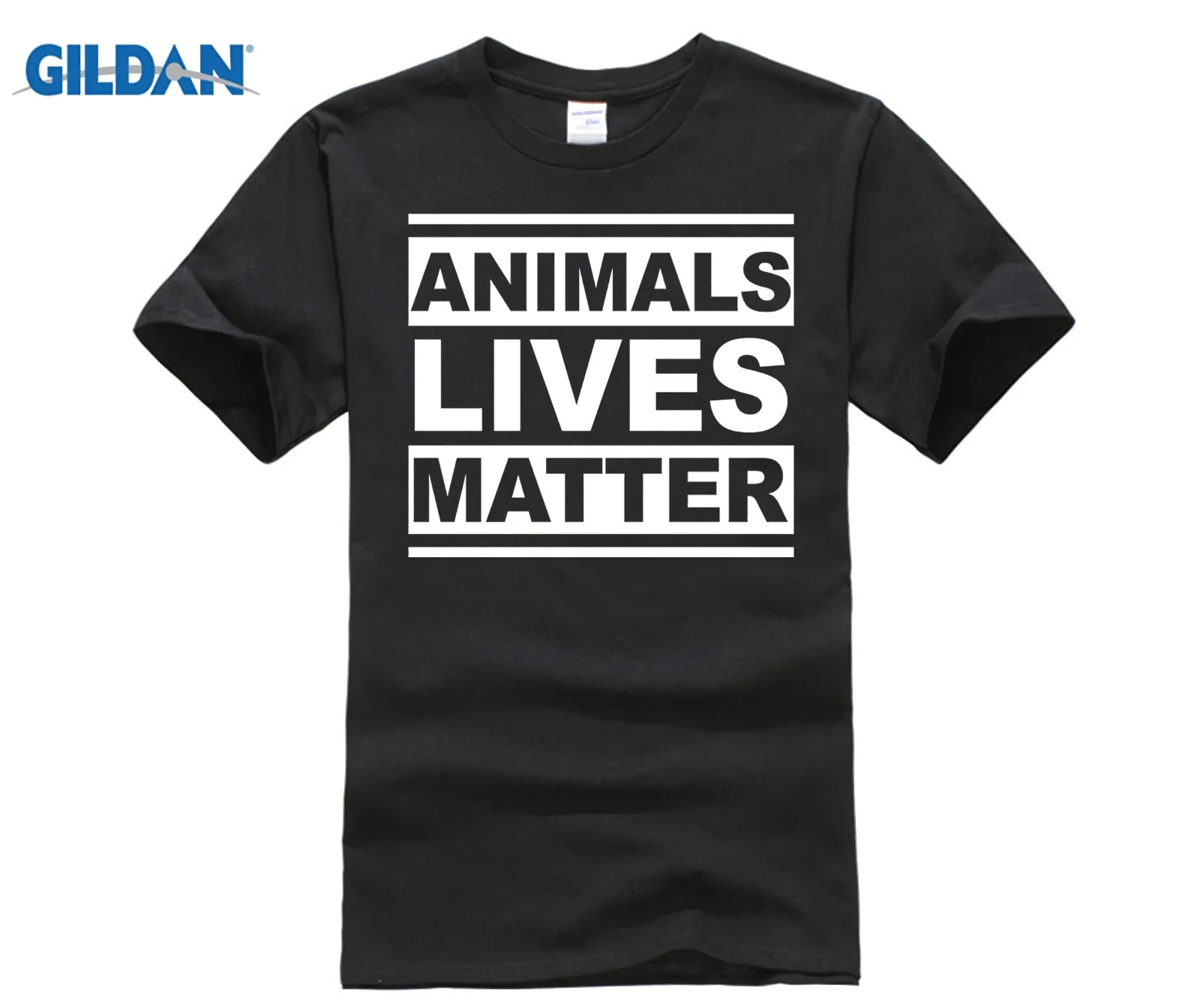 GILDAN 2018 animals Lives Matter Awesome веганская Вегетарианская Подарочная футболка|Мужские