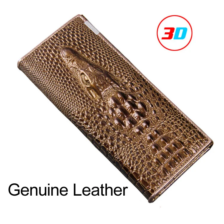 Лидер продаж кошелек из натуральной кожи с тиснением под аллигатора Модный