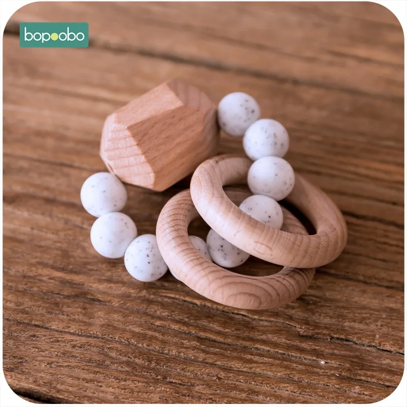 Bopoobo 1 шт. силиконовый без бисфенола А прорезыватель зуб бусина детский