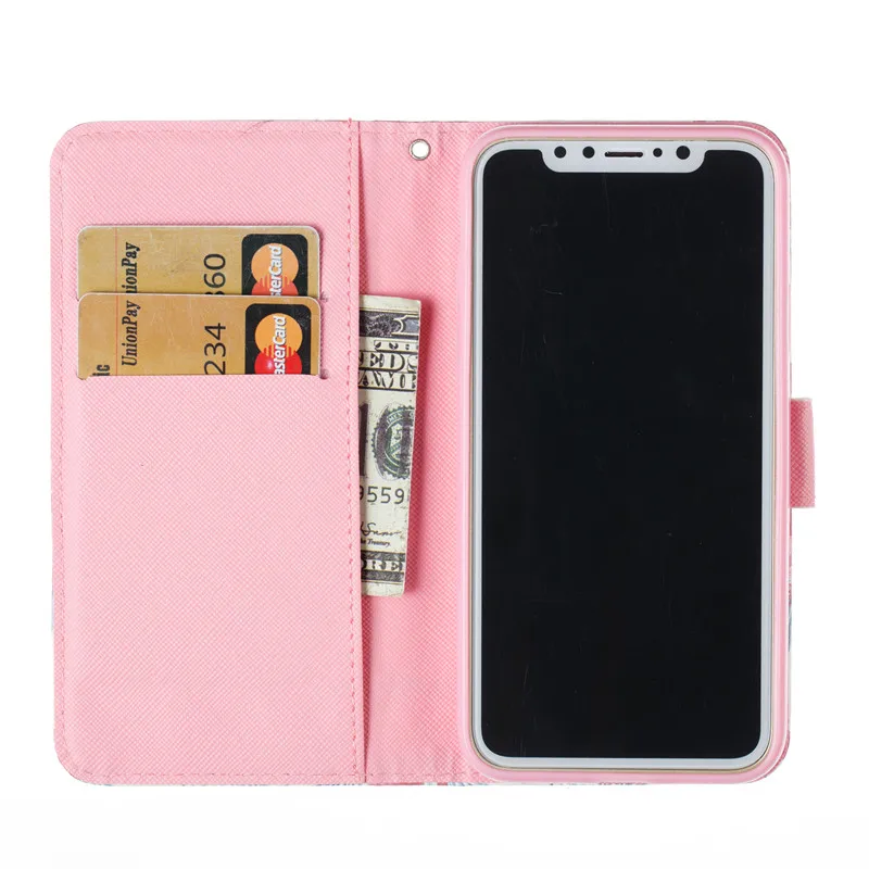 Чехол Wekays для Apple Iphone X, 5, 5S, 6, 6 S, 6 plus, 6 S, 7, 8 Plus, кожаный флип-чехол с милым рисунком единорога, бабочки
