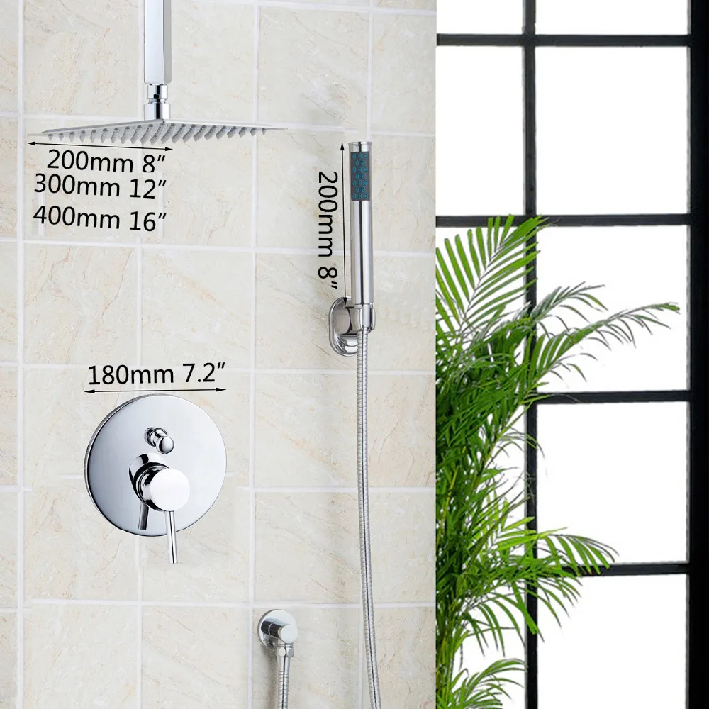 KEMAIDI 8 &quot12&quot 16 &quotВанная комната роскошный тропический смеситель для душа