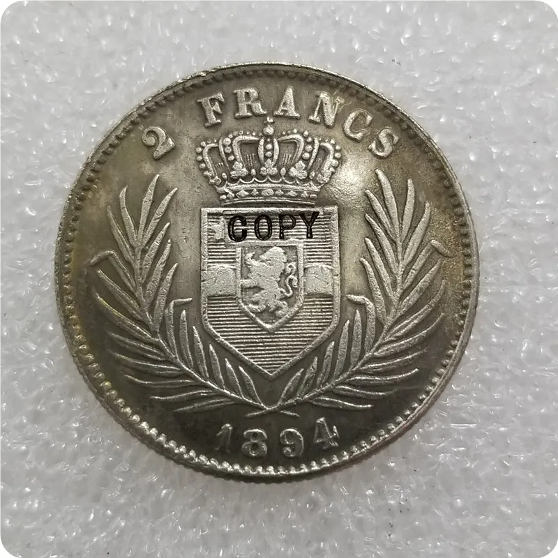 1887,1891, 1894,1896 2 франка, копия монет, памятные монеты-копии монет, медаль, коллекционные монеты