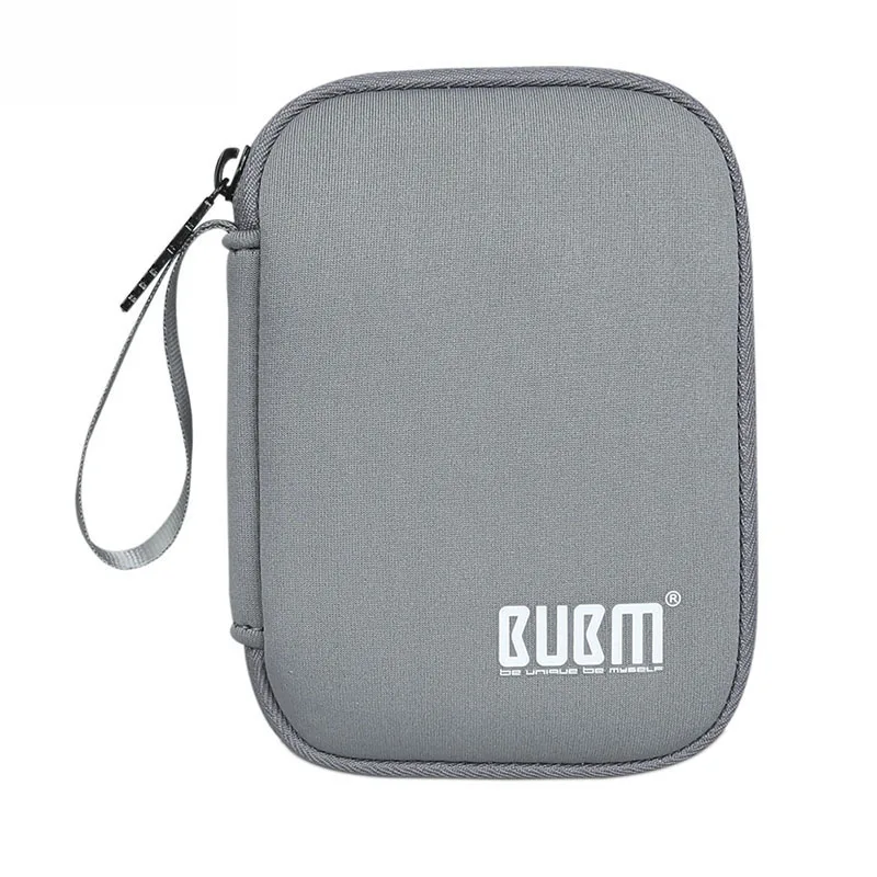 Gray BalleenShiny 2,5 дюймов портативные цифровые аксессуары сумка для хранения водонепроницаемый устойчивый к царапинам U диск U щит кабель для передачи данных специальный чехол - Цвет: Gray
