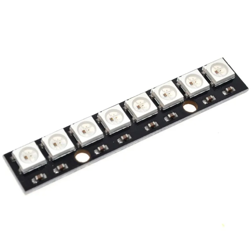 Светодиодный светильник WS2812 8 каналов 5050 RGB встроенный полноцветный макетная