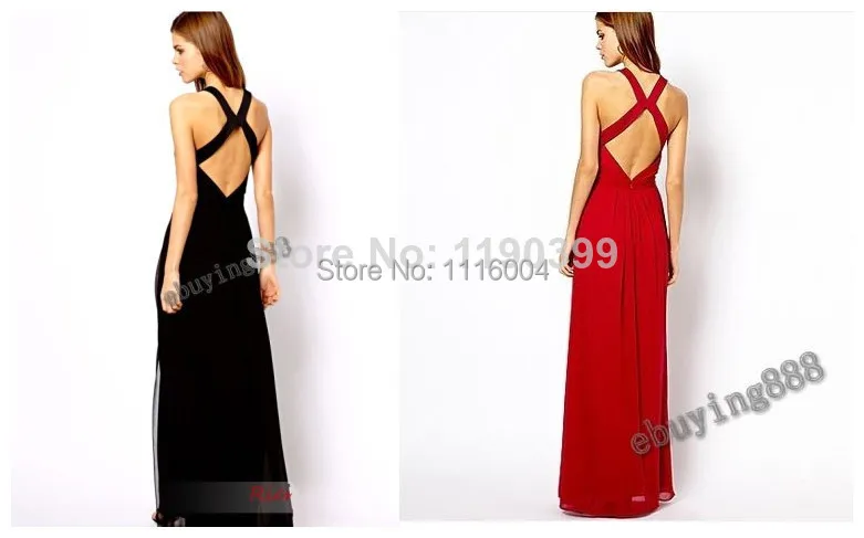 100%New 2014 Spring &amp Summer Fashion Brand Maxi Party Sexy Lady Floor Length Backless Lace-up Long Casual Dress 2pcs | Женская одежда