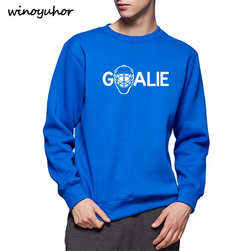 Goalies Hoodies Men Winter Fashion Long Sleeve Sweatshirts Mens Funny Ice Hockeys Player Gift Brand Clothing Tracksuits | Мужская одежда